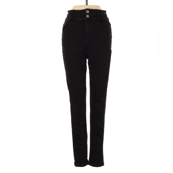 EP Yaying Designer Chinese Black High Waisted Straight Skinny Jeans 3 160/68A - Picture 6 of 11